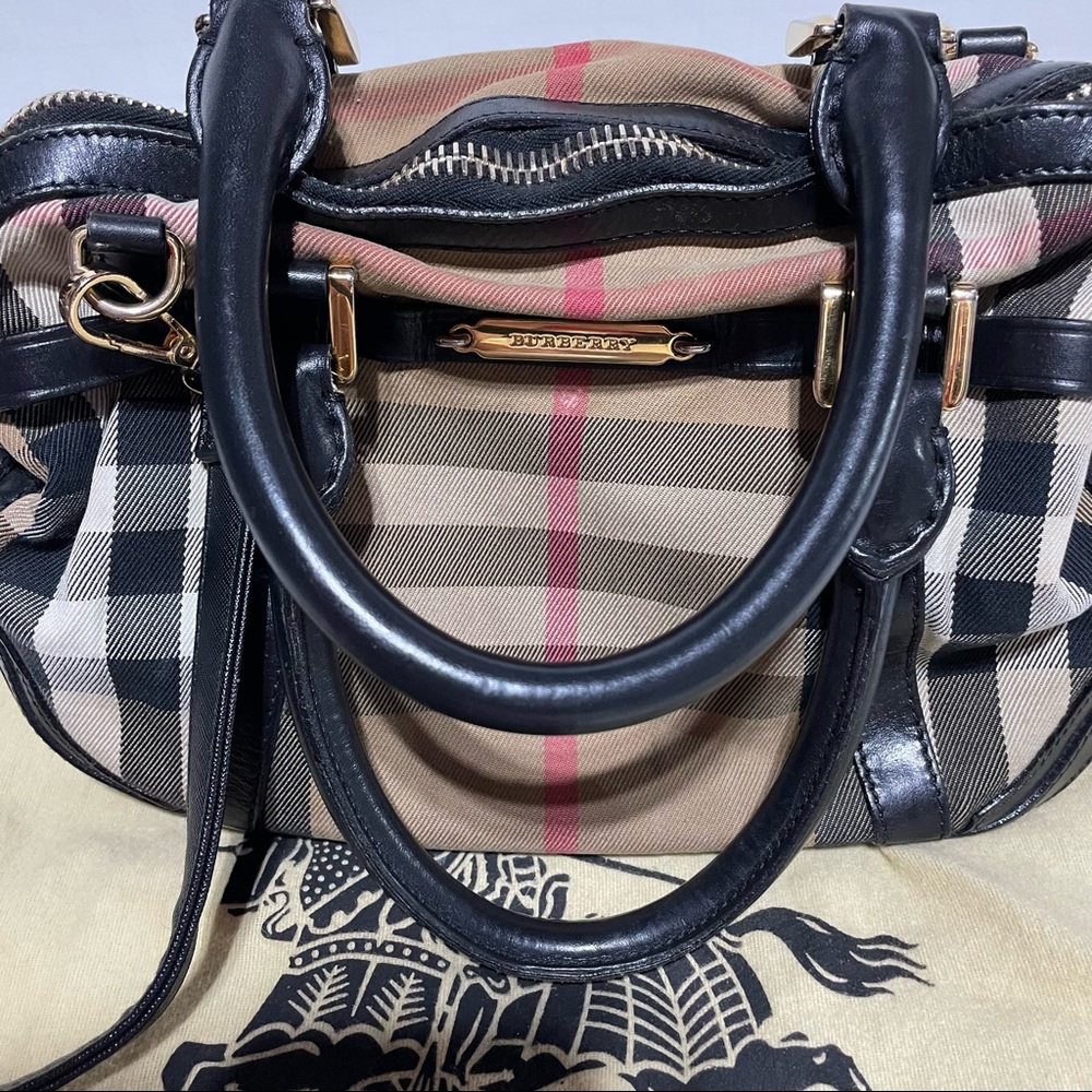 Burberry Pre-owned Bridle House Check Orchard Bowling Bag - Picture 4 of 16